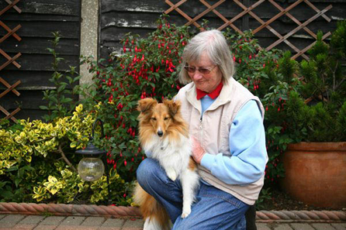 Flame with her mistress, Ashford, May 2014